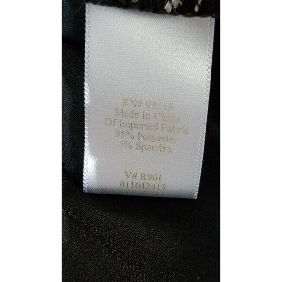 Coldwater Creek 2pc Black Jacket Cardigan Shell M Embroidered Cuffed Elegant - Picture 9 of 10